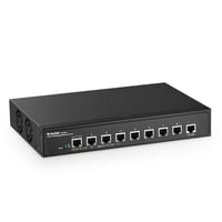 MokerLink 8-portový 10G L3 riadený sieťový switch, stolný/rack – čierny 1