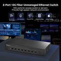 MokerLink 8 portos 10G SFP+ nem felügyelt száloptikai hálózati kapcsoló 2
