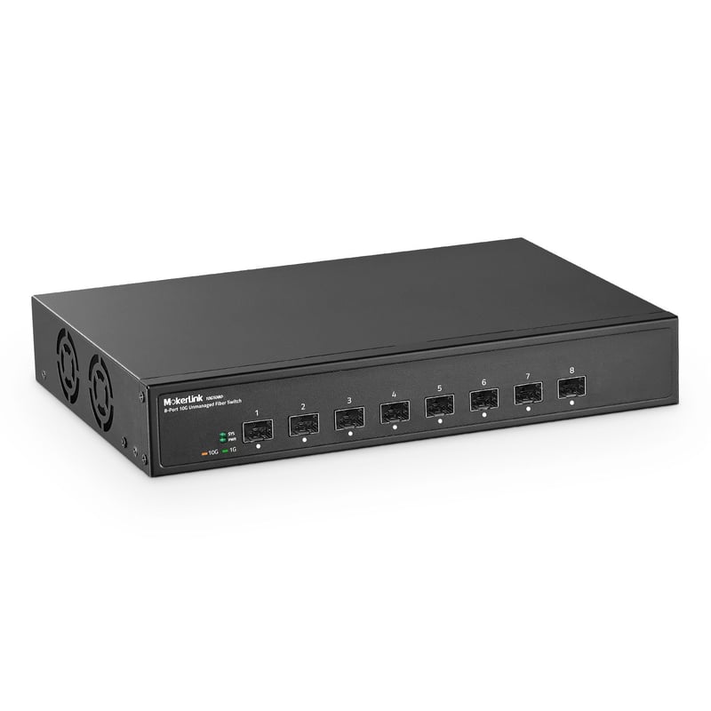Nespravovaný 8-portový 10G SFP+ optický sieťový prepínač MokerLink