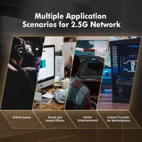 MokerLink 8 Portos 2.5 Gigabit Ethernet Switch 10G SFP Porttal - Fém, Ventilátor Nélküli Hálózati Elosztó, Kompatibilis 10/100/1000Mbps 7