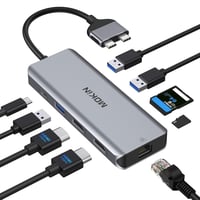MOKiN 9 az 2-ben USB-C dokkoló MacBook Pro/Air-hez - dual HDMI, Ethernet, 100W PD 1