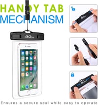 MoKo 2db Vízálló Mobiltelefon Tok iPhone 13/12/11, Samsung Galaxy S22/S21, Huawei P50, Xiaomi 12/11 Készülékekhez - Fekete 8