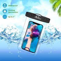 MoKo 2db Vízálló Mobiltelefon Tok iPhone 13/12/11, Samsung Galaxy S22/S21, Huawei P50, Xiaomi 12/11 Készülékekhez - Fekete 3