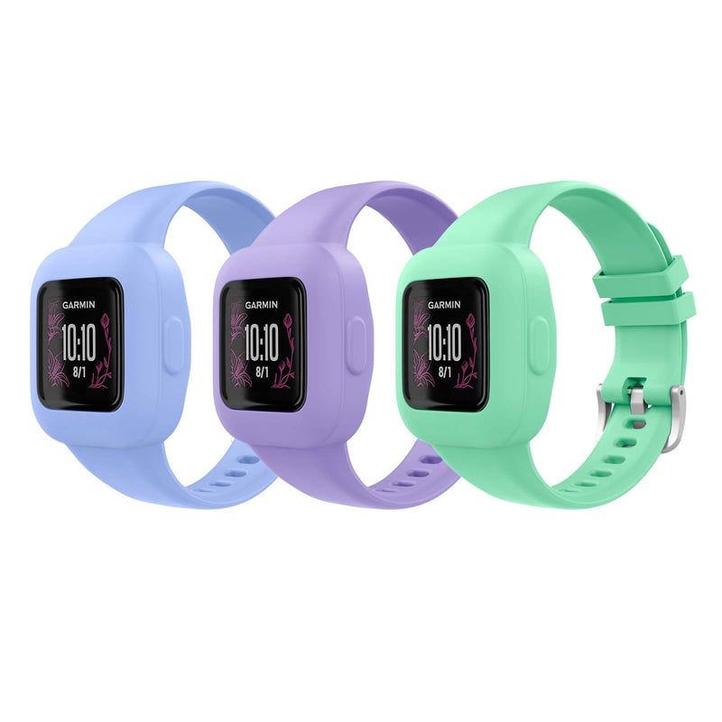 MoKo 3 ks Silikónové remienky pre Garmin Vivofit JR 3 Smartwatch - Rýchloupínací športový remienok pre deti