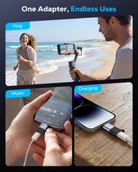 MoKo DJI Mic Mini USB-C na Lightning adaptér s podporou nabíjania – 1 ks 8