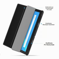 MoKo čierne puzdro pre tablet Lenovo Tab M10 10,1" (TB-X505F/TB-X505L/TB-X605F/X605L) – Ochranné puzdro so stojanom 4