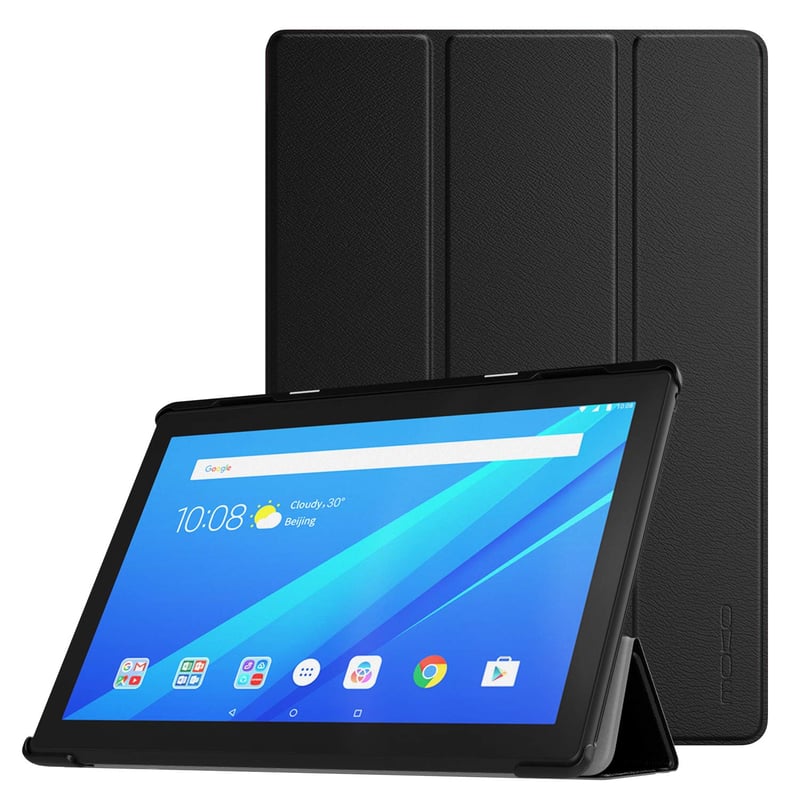 MoKo čierne puzdro pre tablet Lenovo Tab M10 10,1" (TB-X505F/TB-X505L/TB-X605F/X605L) – Ochranné puzdro so stojanom