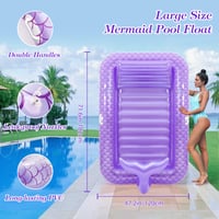Saltea gonflabilă pentru piscină MoKo, 210x128 cm, Model Frunze Albastre, cu suport pentru băuturi, pentru petreceri în grădină și relaxare pe plajă 6
