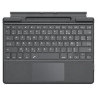 Francúzska Bluetooth klávesnica MoKo s touchpadom pre tablet Microsoft Surface Pro 11/10/9/8/X, rozloženie AZERTY, s držiakom na pero, nabíjateľná, sivá 1