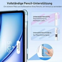 Puzdro MoKo pre iPad Air 13" (M4/M3/M2) s držiakom na Apple Pencil – pre modely 2024/2025/2026, ochranný kryt 6