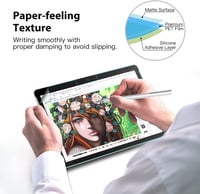 MoKo Paper-Like képernyővédő Microsoft Surface Pro 6/5/4 LTE-hez, íráshoz és rajzoláshoz - 1 Packung 3