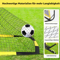 MoKo Pop-Up futbalová bránka so sieťou a terčom, 5×4 FT veľká prenosná futbalová tréningová pomôcka pre deti, vonkajšia športová hra 4
