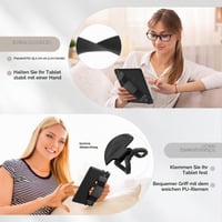 Curea de mână moale MoKo pentru tablete și e-readere Kindle de 6-8 inchi, Negru 5