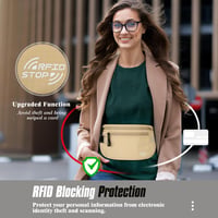 Portofel de Călătorie cu Protecție RFID MoKo, Borsetă Ascunsă pentru Bărbați și Femei 2
