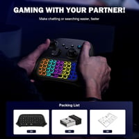 MoKo RGB Vezeték Nélküli Chatpad Xbox Series X/S Billentyűzet 2,4G Vevővel 9