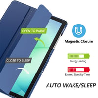 Puzdro MoKo pre Samsung Galaxy Tab A11+ Plus / A9+ 11" so stojanom, priehľadnou zadnou časťou a funkciou Auto Wake/Sleep – námornícka modrá 4