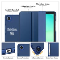 Puzdro MoKo pre Samsung Galaxy Tab A11+ Plus / A9+ 11" so stojanom, priehľadnou zadnou časťou a funkciou Auto Wake/Sleep – námornícka modrá 3