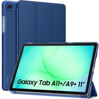 Puzdro MoKo pre Samsung Galaxy Tab A11+ Plus / A9+ 11" so stojanom, priehľadnou zadnou časťou a funkciou Auto Wake/Sleep – námornícka modrá 1