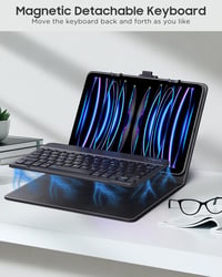 MoKo Tablet Tok QWERTY Billentyűzettel 9-10.9" Tablethez Bluetooth Fekete 5