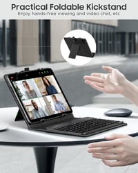 MoKo Tablet Tok QWERTY Billentyűzettel 9-10.9" Tablethez Bluetooth Fekete 2