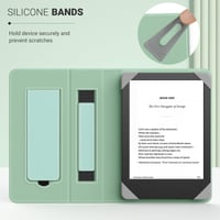 Univerzálne puzdro MoKo pre 6-palcovú čítačku Kindle a tablet, agávovo zelená farba, ľahké ochranné puzdro 3