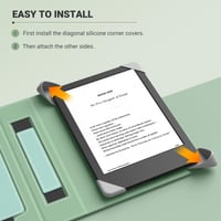 Univerzálne puzdro MoKo pre 6-palcovú čítačku Kindle a tablet, agávovo zelená farba, ľahké ochranné puzdro 8