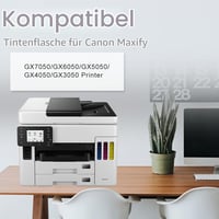 Súprava kompatibilných atramentových fliaš Molabel GI-56 pre tlačiarne Canon MAXIFY GX7050, GX6050, GX5050, GX4050, GX3050 – 5 ks (2 čierne, 1 azúrová, 1 purpurová, 1 žltá) 3
