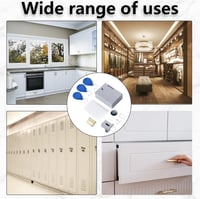 Molbory Smart Cabinet Lock fúrás nélküli RFID szekrényzár - fehér 7