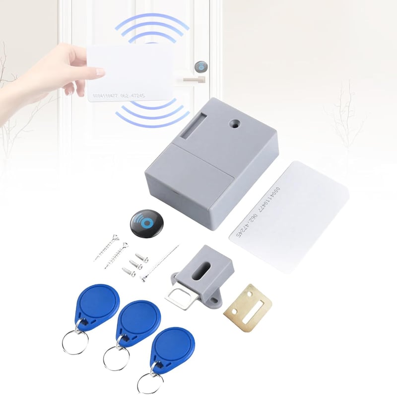 Molbory Smart Cabinet Lock fúrás nélküli RFID szekrényzár - fehér