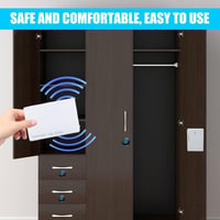 Molbory Smart Cabinet Lock fúrás nélküli RFID szekrényzár - fehér 5