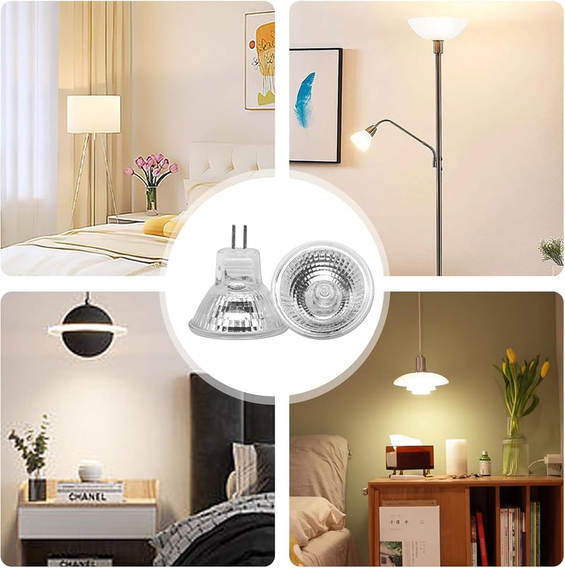 Molbory MR11 GU4 12V 35W Halogén Spotlámpa 12db Szett, Meleg Fehér