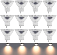 Molbory MR11 GU4 12V 35W Halogén Spotlámpa 12db Szett, Meleg Fehér 1