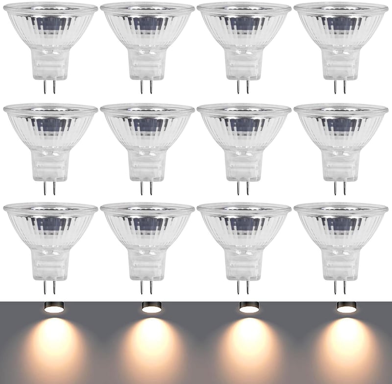 Molbory MR11 GU4 12V 35W Halogén Spotlámpa 12db Szett, Meleg Fehér