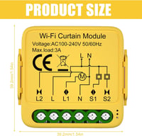 Molbory WiFi Okos Redőny Vezérlő Modul 2.4GHz Alkalmazásvezérléssel 2
