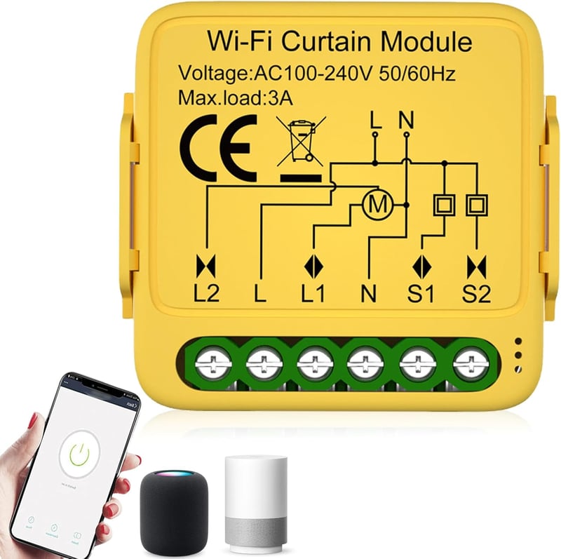 Molbory WiFi Okos Redőny Vezérlő Modul 2.4GHz Alkalmazásvezérléssel