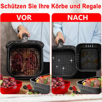Moleath 22 cm szilikon forma légfryer kiegészítő Cosori Russell Hobbs Cecotec 6