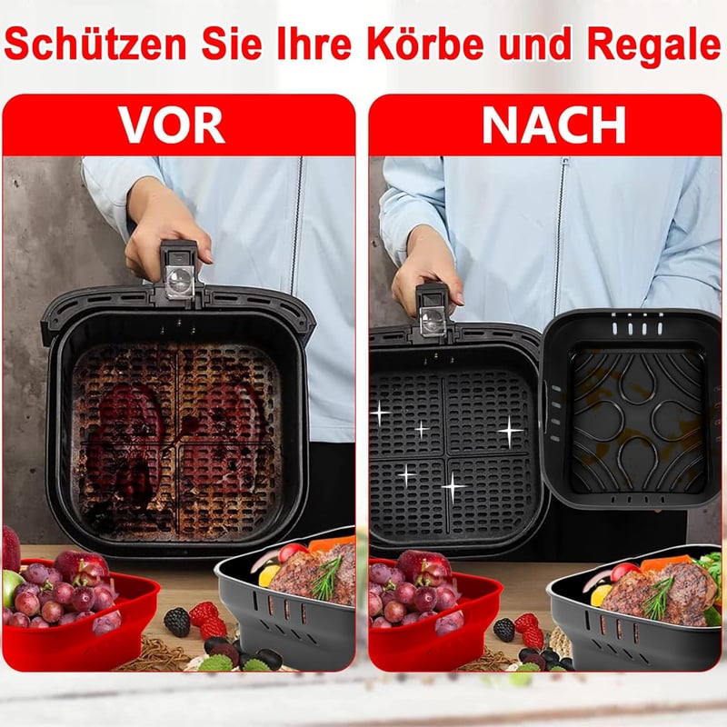 Moleath 22 cm szilikon forma légfryer kiegészítő Cosori Russell Hobbs Cecotec