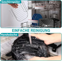 Moleath Forrólevegős Sütő Tartozék Szett 23cm Szilikon Forma Ninja Foodi AF300EU AF400EU Cecotec 9L Dual Zone Kompatibilis - für Ninja AF300EU AF400EU, Cecotec 9L 6