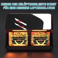 Moleath Forrólevegős Sütő Tartozék Szett 23cm Szilikon Forma Ninja Foodi AF300EU AF400EU Cecotec 9L Dual Zone Kompatibilis - für Ninja AF300EU AF400EU, Cecotec 9L 8