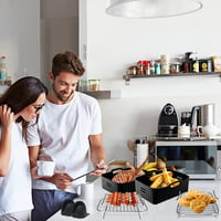Moleath Forrólevegős Sütő Tartozék Szett 23cm Szilikon Forma Ninja Foodi AF300EU AF400EU Cecotec 9L Dual Zone Kompatibilis - für Ninja AF300EU AF400EU, Cecotec 9L 9