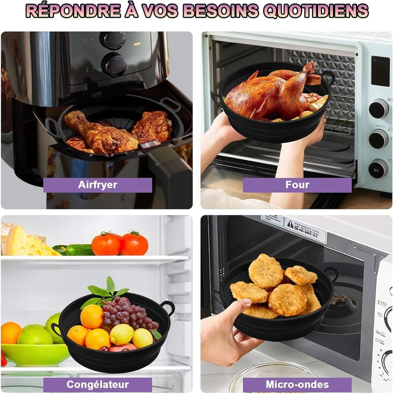 Moleath Légfryer Kiegészítő Szett 4 Részes Chefman Philips HD9252 Kompatibilis