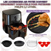 Moleath Légfryer Kiegészítő Szett 4 Részes Chefman Philips HD9252 Kompatibilis 2