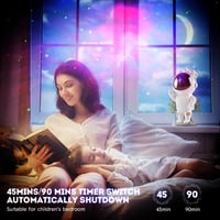 MOLEKSDAL Asztronauta LED Csillagos Égbolt Projektor - Távirányítós Planetárium Lámpa Időzítővel, Hálószobai Mennyezeti Vetítés, Ajándék Gye 5
