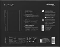 Digitálny zápisník Moleskine Smart Writing Set s perom Smart Pen, linajkový, veľký, 13x21 cm, čierny, s tvrdou väzbou 7