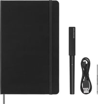 Digitálny zápisník Moleskine Smart Writing Set s perom Smart Pen, linajkový, veľký, 13x21 cm, čierny, s tvrdou väzbou 1