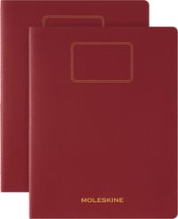Set 2 Carnete Moleskine Student Cahier, Liniate, Pagini detașabile, Copertă cartonată, Roșu, XXL 21,6 x 27,9 cm 10