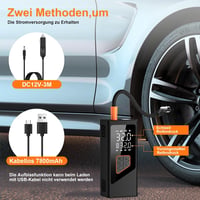 Molfanco 150 PSI elektromos légpumpa 7800 mAh akkumulátorral 4