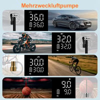 Molfanco 150 PSI elektromos légpumpa 7800 mAh akkumulátorral 6