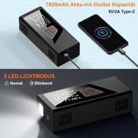 Molfanco 150 PSI elektromos légpumpa 7800 mAh akkumulátorral 5