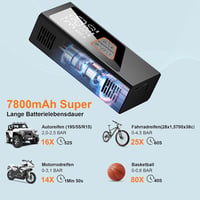 Molfanco 150 PSI elektromos légpumpa 7800 mAh akkumulátorral 3